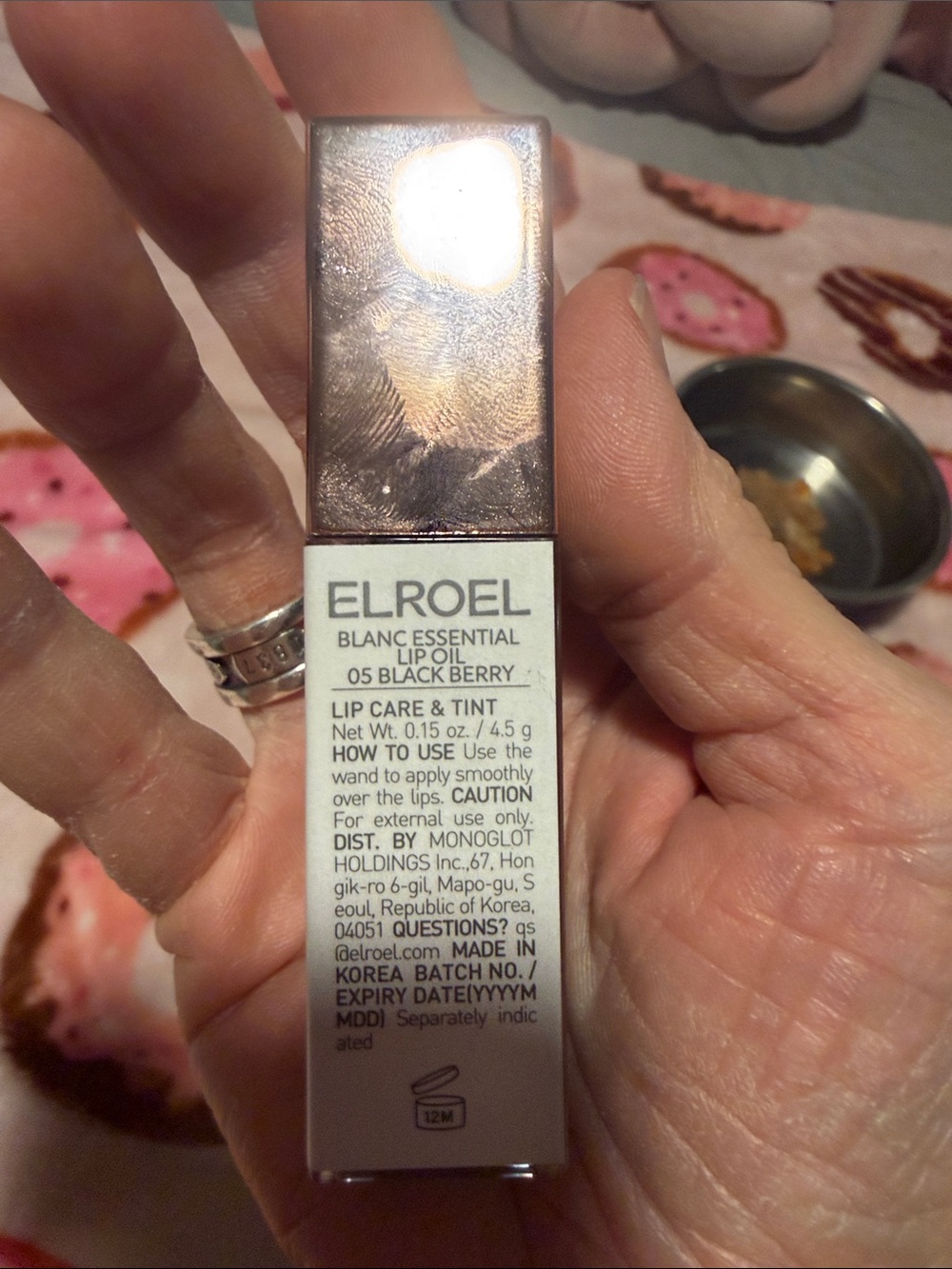 Blanc Essent Lip Oil 02 Raspberry - Shiny Raspberry Tint - Picture 3 of 5